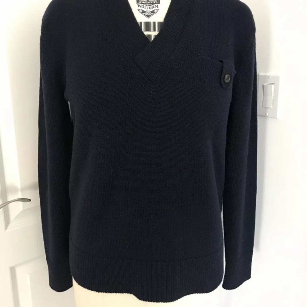 Ralph Lauren Collection L/S V-Neck Pullover - Navy
